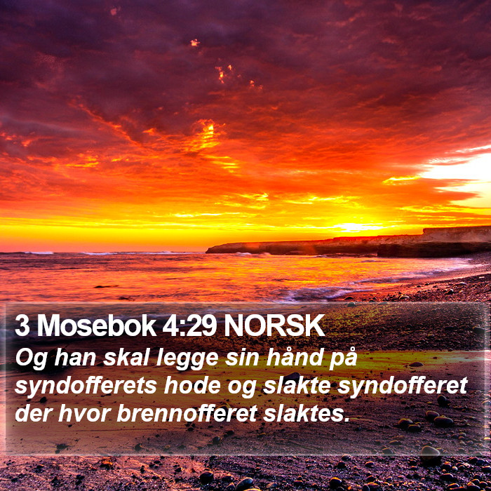 3 Mosebok 4:29 NORSK Bible Study