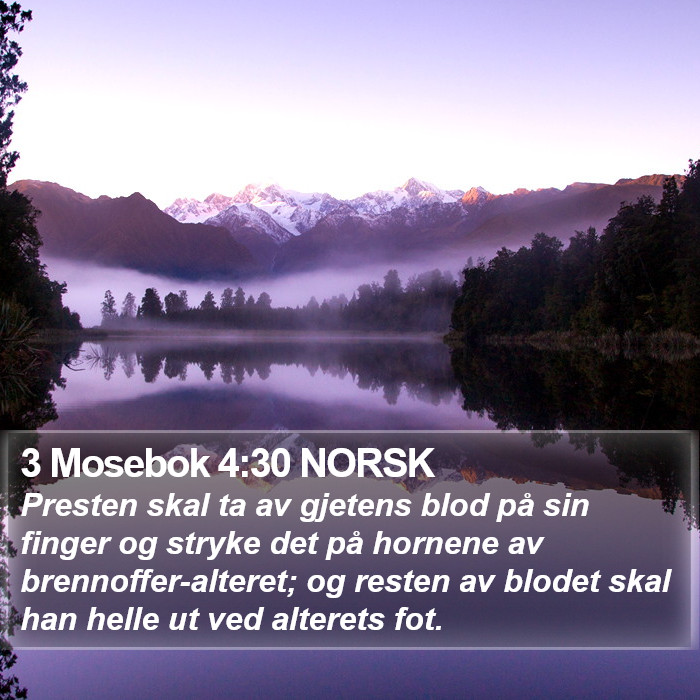 3 Mosebok 4:30 NORSK Bible Study