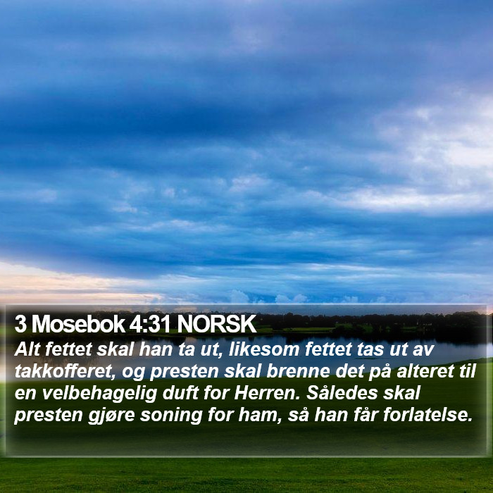 3 Mosebok 4:31 NORSK Bible Study