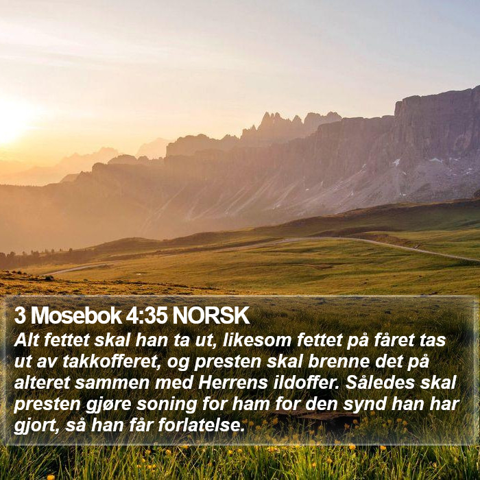 3 Mosebok 4:35 NORSK Bible Study