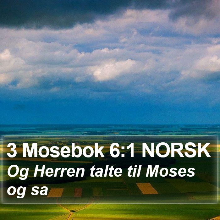 3 Mosebok 6:1 NORSK Bible Study