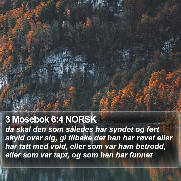 3 Mosebok 6:4 NORSK Bible Study