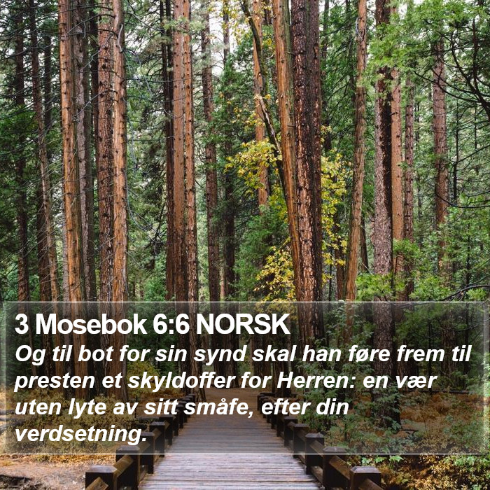 3 Mosebok 6:6 NORSK Bible Study