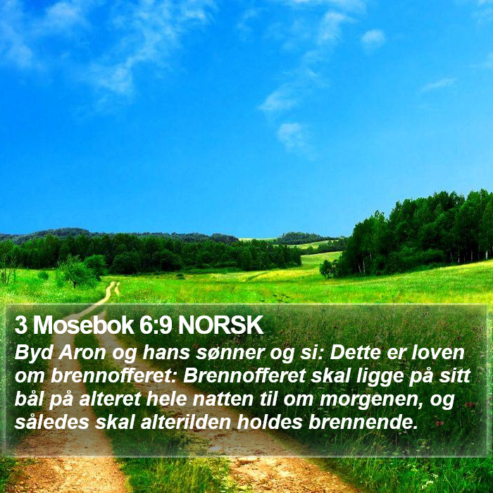 3 Mosebok 6:9 NORSK Bible Study