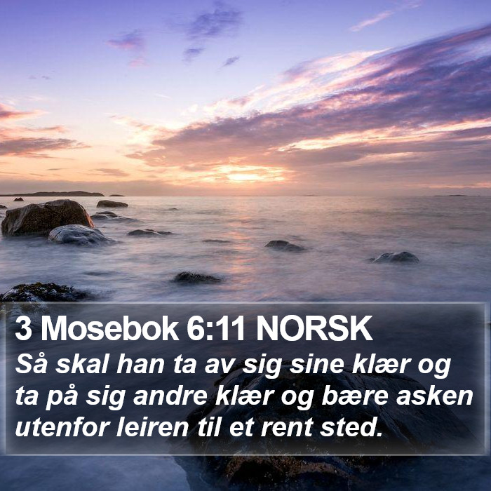 3 Mosebok 6:11 NORSK Bible Study