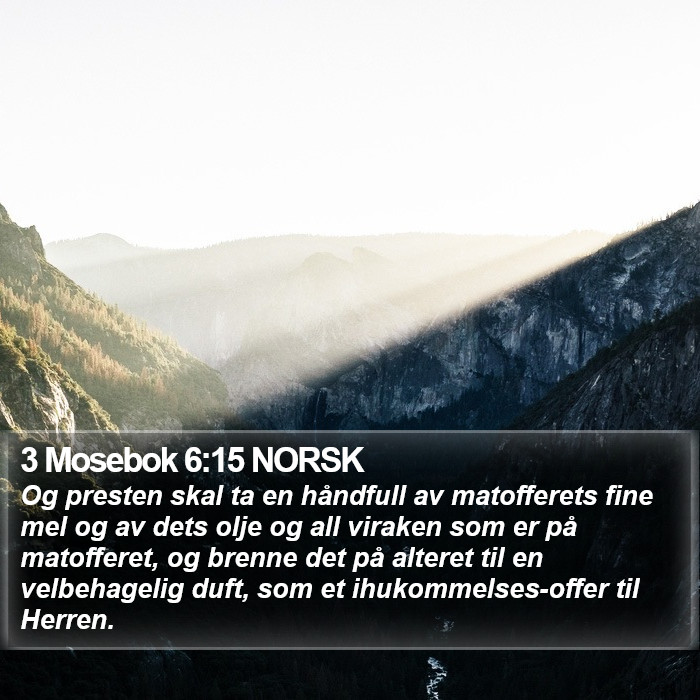 3 Mosebok 6:15 NORSK Bible Study