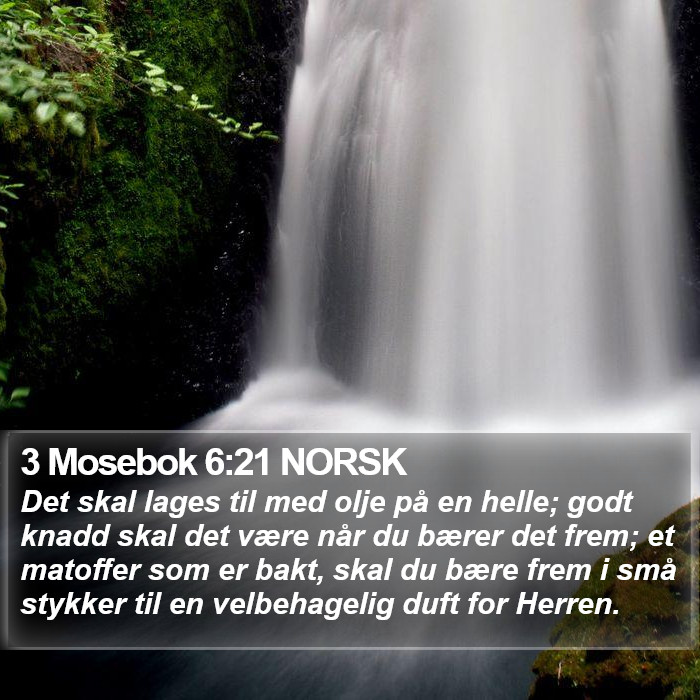 3 Mosebok 6:21 NORSK Bible Study