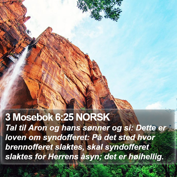 3 Mosebok 6:25 NORSK Bible Study