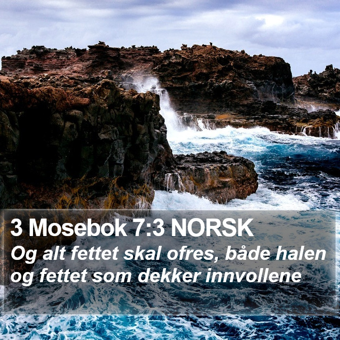 3 Mosebok 7:3 NORSK Bible Study