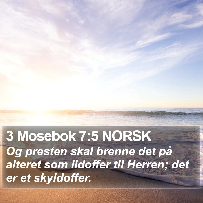 3 Mosebok 7:5 NORSK Bible Study