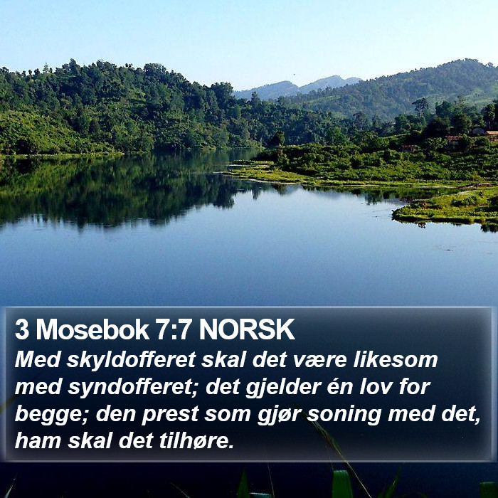 3 Mosebok 7:7 NORSK Bible Study