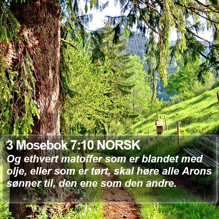 3 Mosebok 7:10 NORSK Bible Study