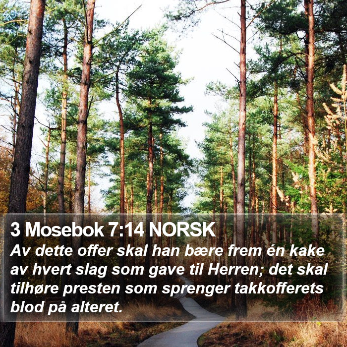 3 Mosebok 7:14 NORSK Bible Study