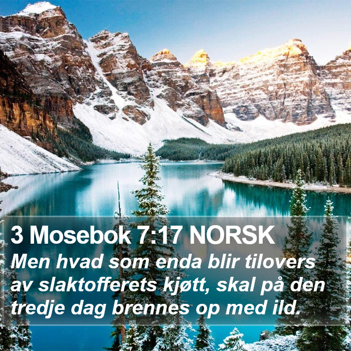 3 Mosebok 7:17 NORSK Bible Study