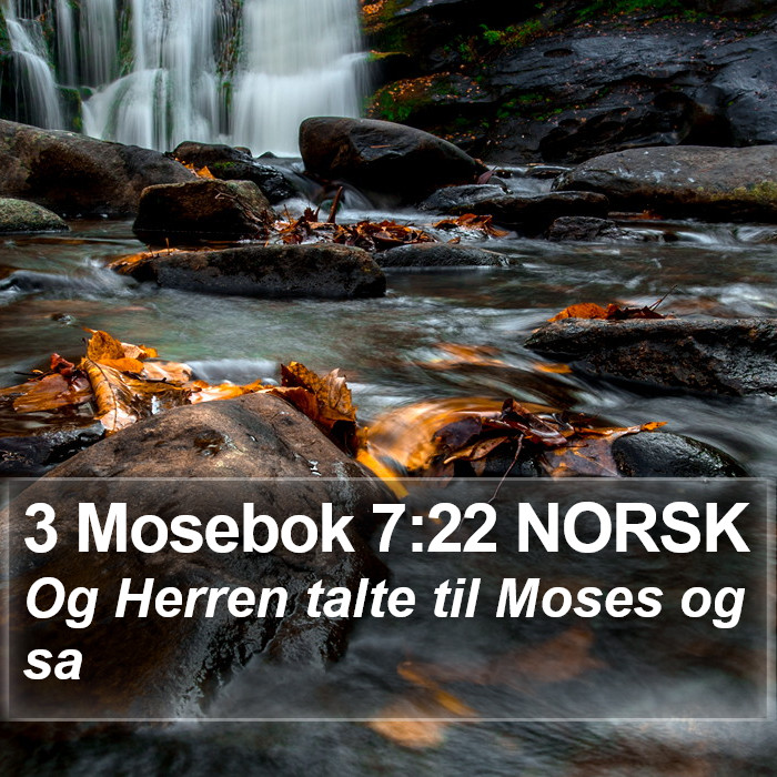 3 Mosebok 7:22 NORSK Bible Study