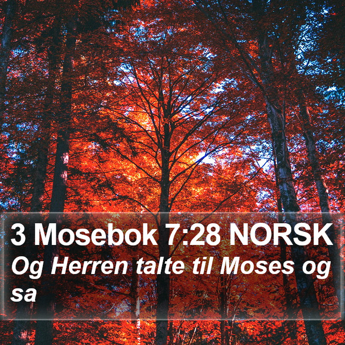 3 Mosebok 7:28 NORSK Bible Study