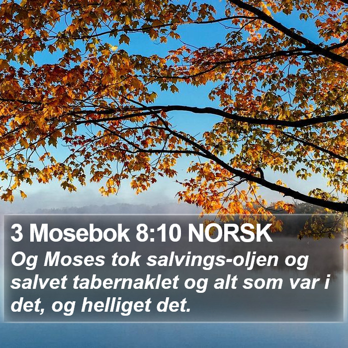 3 Mosebok 8:10 NORSK Bible Study