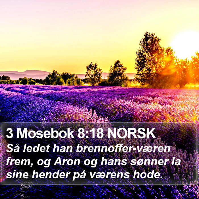 3 Mosebok 8:18 NORSK Bible Study