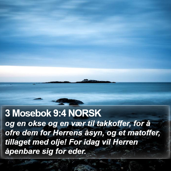 3 Mosebok 9:4 NORSK Bible Study