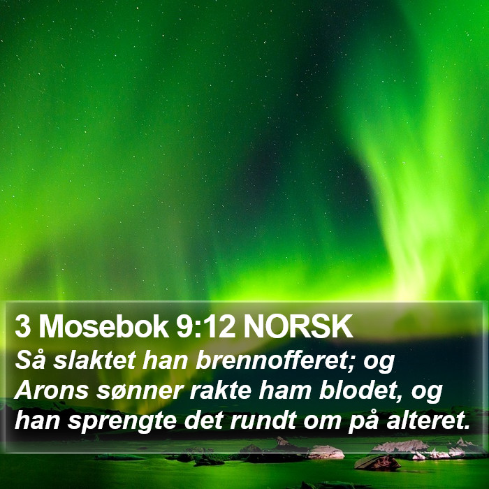 3 Mosebok 9:12 NORSK Bible Study