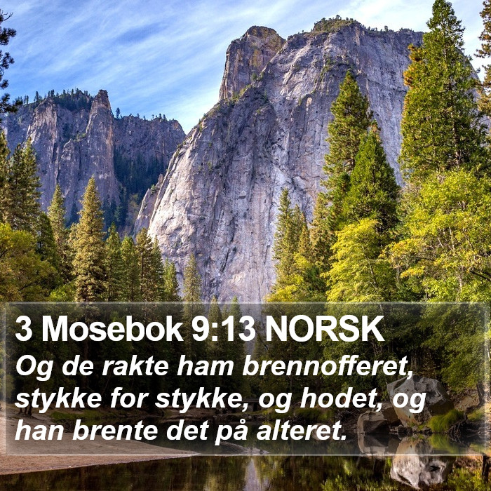 3 Mosebok 9:13 NORSK Bible Study