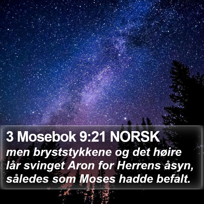 3 Mosebok 9:21 NORSK Bible Study