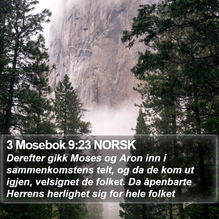 3 Mosebok 9:23 NORSK Bible Study