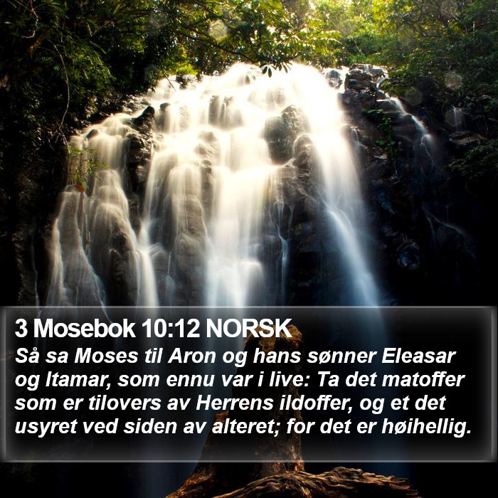 3 Mosebok 10:12 NORSK Bible Study