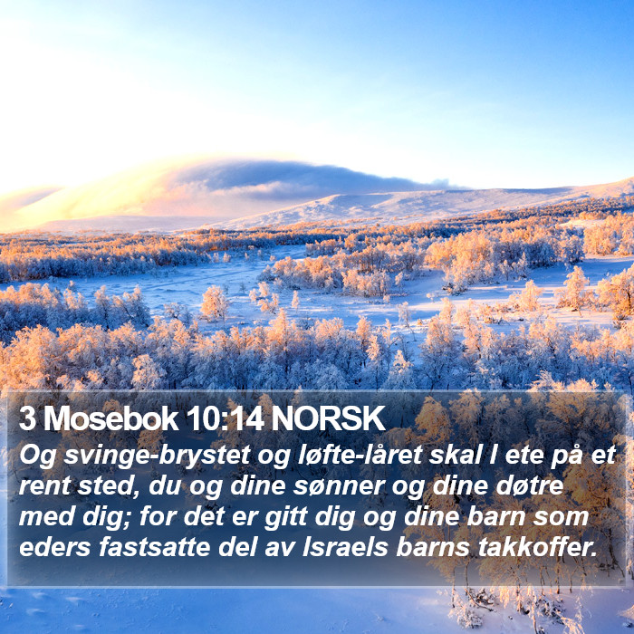 3 Mosebok 10:14 NORSK Bible Study