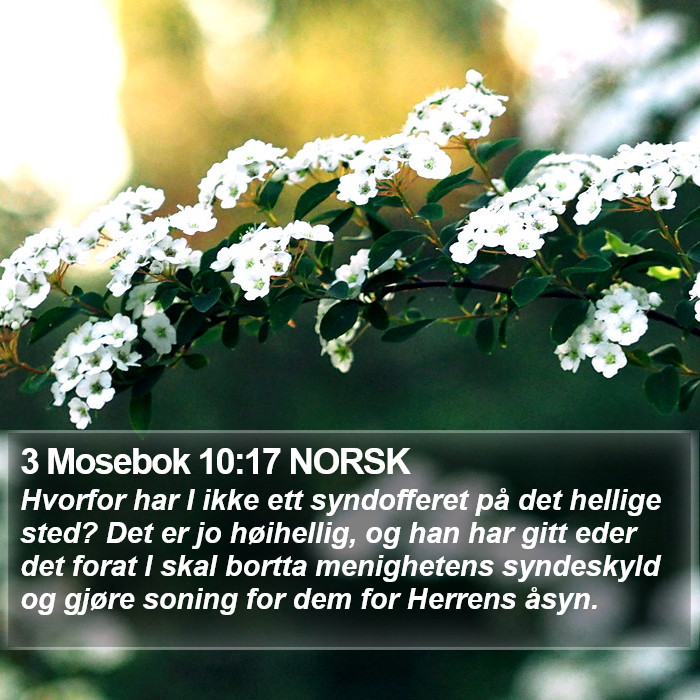 3 Mosebok 10:17 NORSK Bible Study