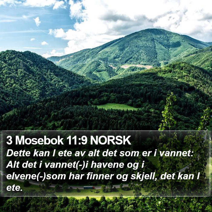 3 Mosebok 11:9 NORSK Bible Study