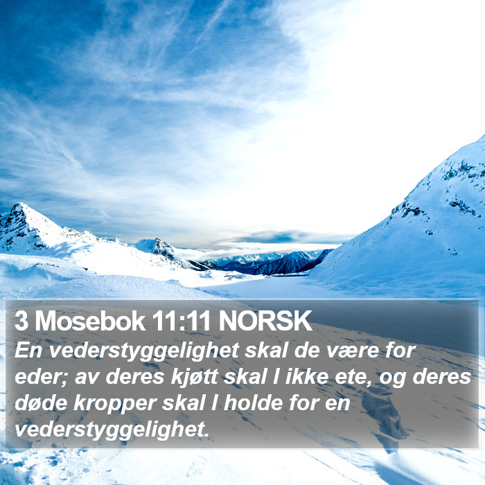 3 Mosebok 11:11 NORSK Bible Study