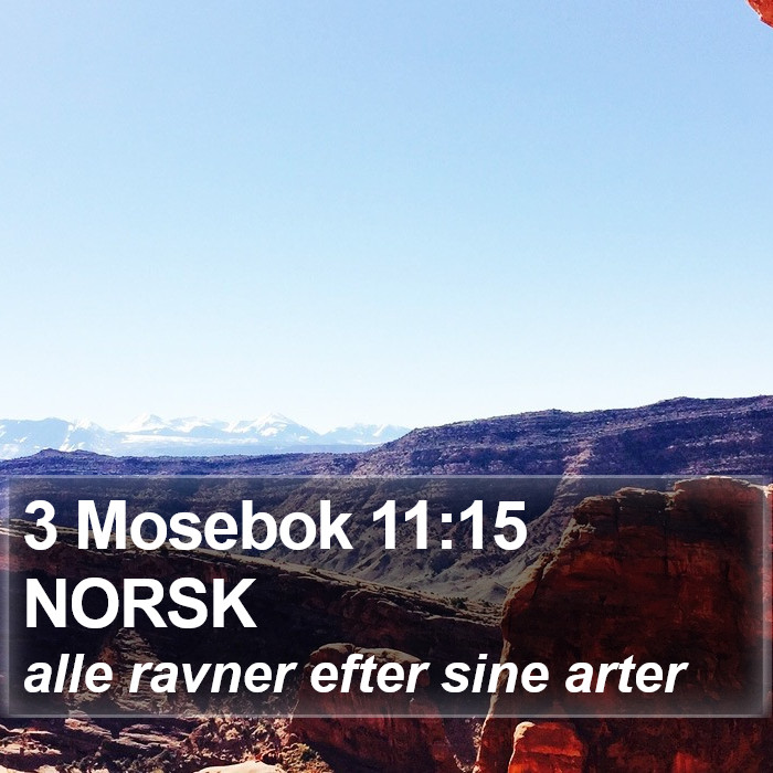 3 Mosebok 11:15 NORSK Bible Study
