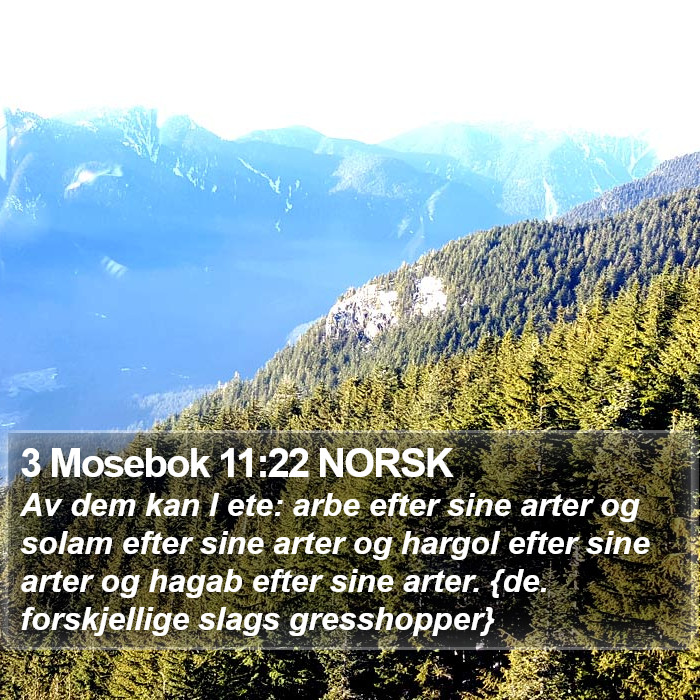 3 Mosebok 11:22 NORSK Bible Study