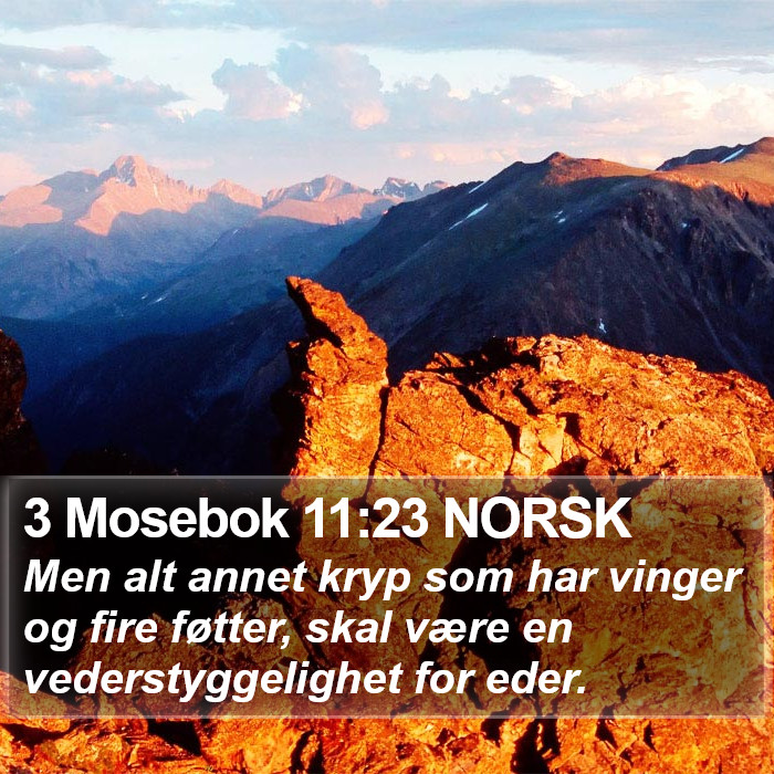 3 Mosebok 11:23 NORSK Bible Study
