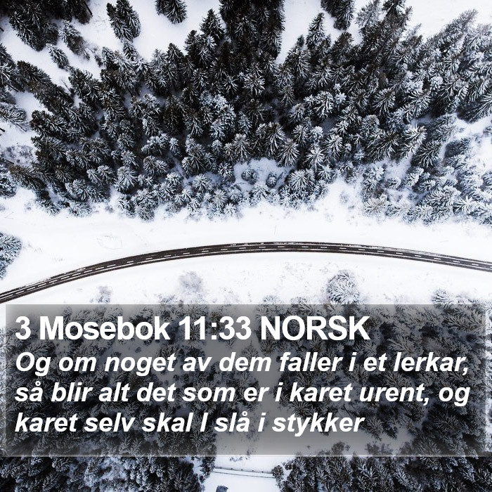 3 Mosebok 11:33 NORSK Bible Study