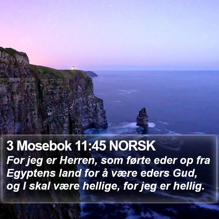 3 Mosebok 11:45 NORSK Bible Study