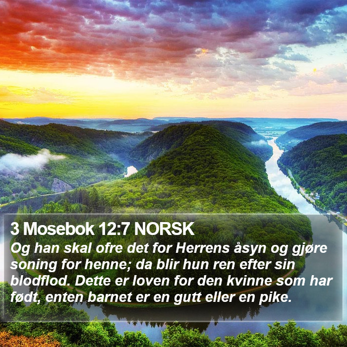 3 Mosebok 12:7 NORSK Bible Study