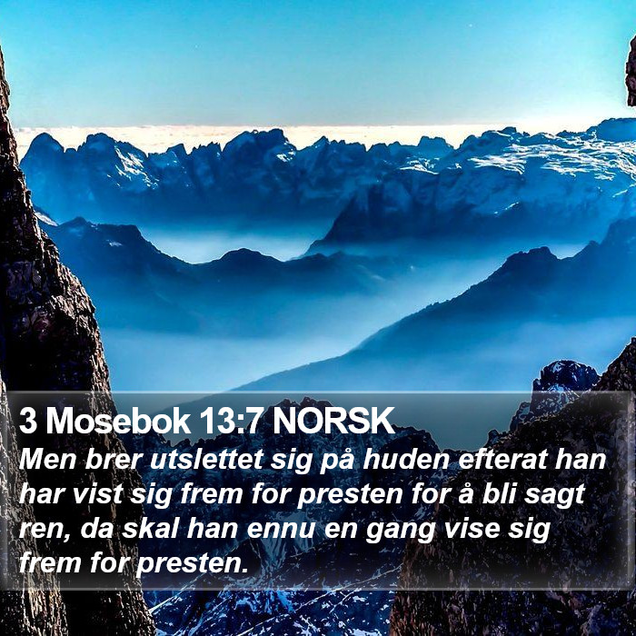 3 Mosebok 13:7 NORSK Bible Study