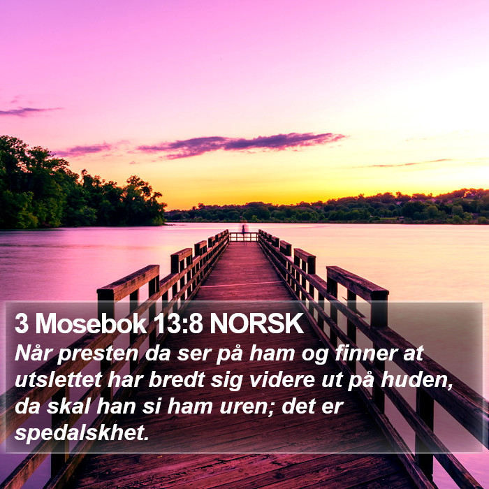 3 Mosebok 13:8 NORSK Bible Study