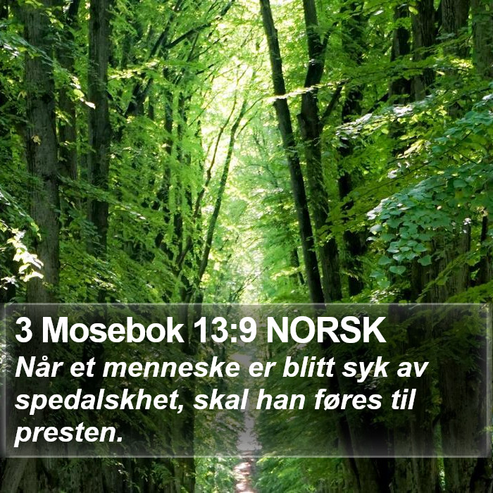 3 Mosebok 13:9 NORSK Bible Study