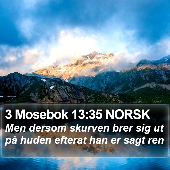 3 Mosebok 13:35 NORSK Bible Study