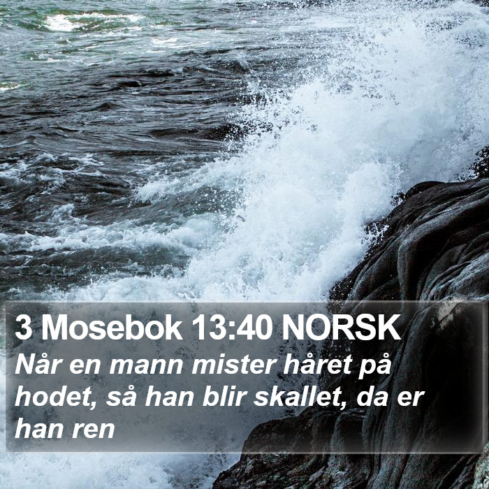 3 Mosebok 13:40 NORSK Bible Study