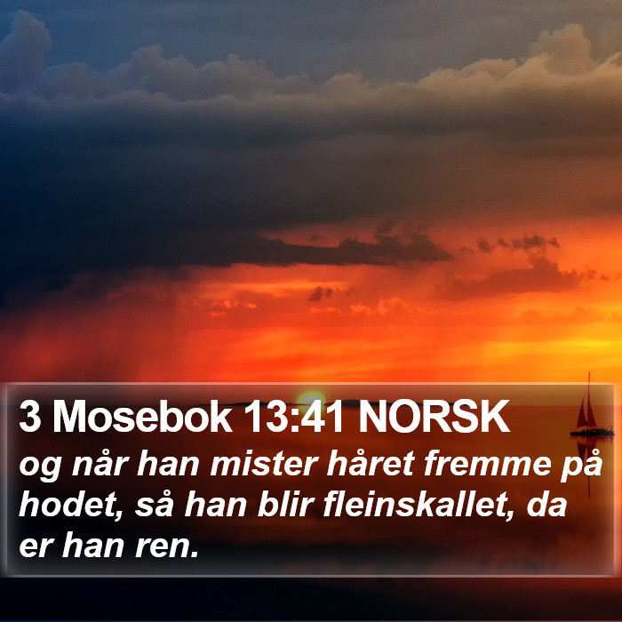 3 Mosebok 13:41 NORSK Bible Study