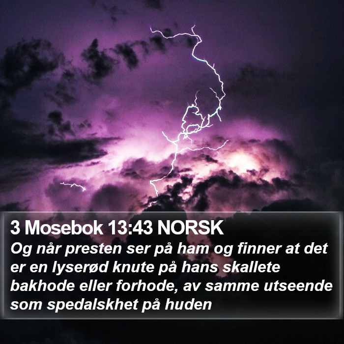 3 Mosebok 13:43 NORSK Bible Study