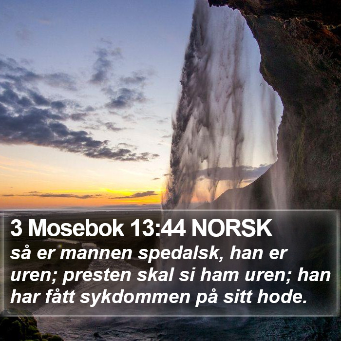 3 Mosebok 13:44 NORSK Bible Study