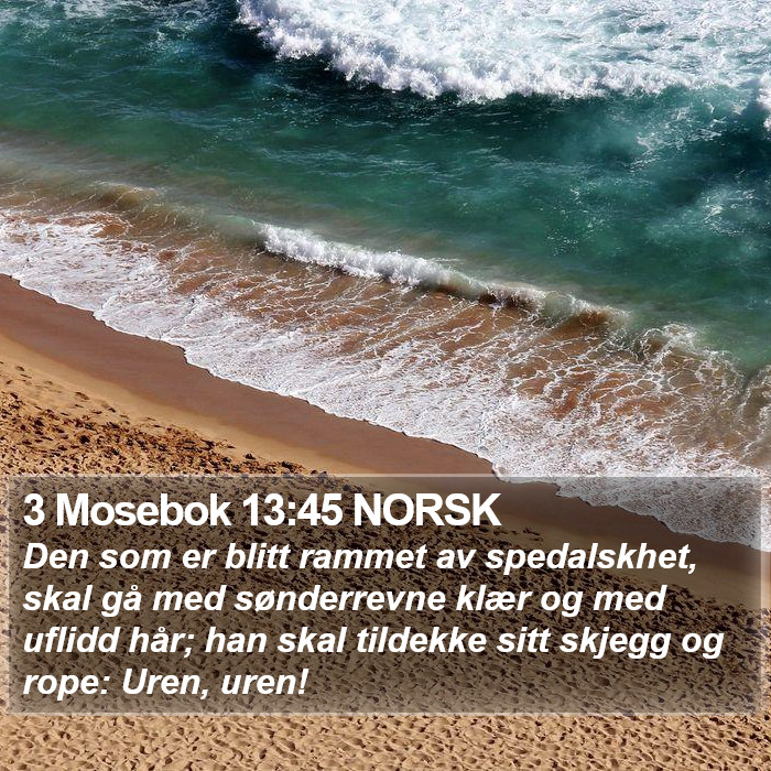 3 Mosebok 13:45 NORSK Bible Study