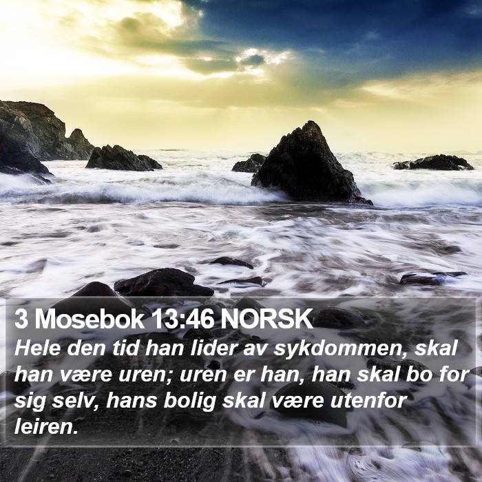 3 Mosebok 13:46 NORSK Bible Study