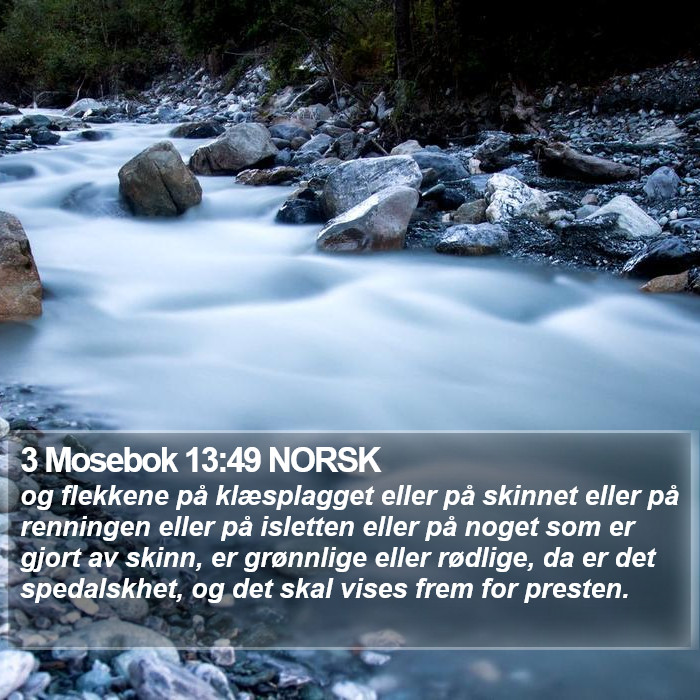 3 Mosebok 13:49 NORSK Bible Study