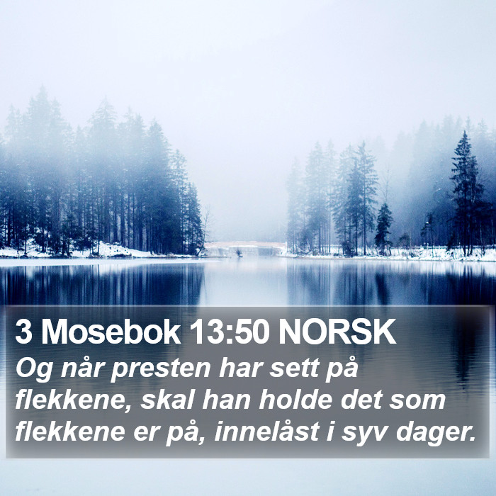 3 Mosebok 13:50 NORSK Bible Study